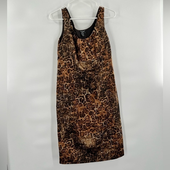 Doncaster collection animal print sheath dress size 8 - Picture 1 of 8